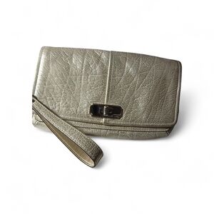 Coach Metallic Wristlet Clutch